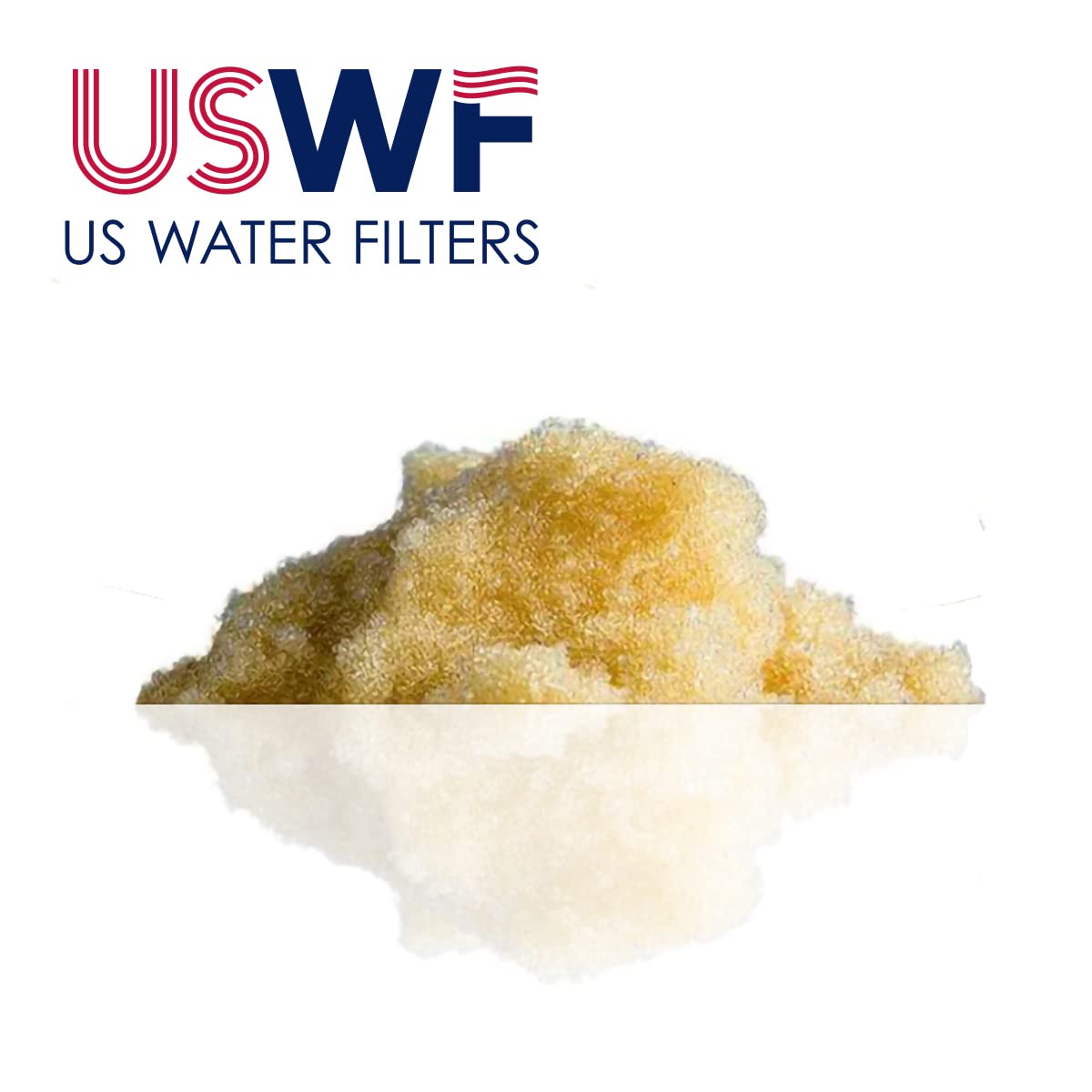 USWF-8P-12lbs Ion Exchange Water Softener Resin - 0.25 Cubic Foot - Single Bag - Ideal for Residential or Commercial Use - Reduces Soap Scum and Limescale