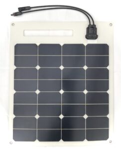 sol-go 50w flexible solar panel with handle, built with sunpower maxeon solar cells, 12v, off grid solar power compatible with portable power station, designed and engineered in the us