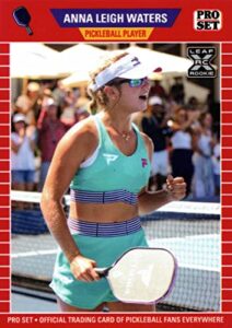 2022 leaf pro set pickleball #pb-1 anna leigh waters rookie card - only 1,159 made!