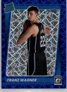 2021-22 donruss optic blue velocity #185 franz wagner rated rookies rc rookie orlando magic nba basketball trading card