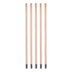 harfington 5pcs copper coated gouging carbon 10x355mm carbon gouging rods electrodes for cutting and gouging metals
