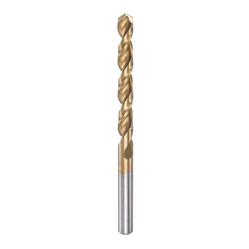 HARFINGTON Twist Drill Bit 6.7mm Titanium Coated (HSS-E) M42 High Speed Steel 8% Cobalt Straight Shank for Stainless Steel Aluminum Alloy Metal