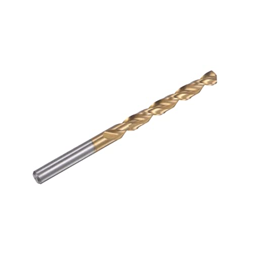 HARFINGTON Twist Drill Bit 6.7mm Titanium Coated (HSS-E) M42 High Speed Steel 8% Cobalt Straight Shank for Stainless Steel Aluminum Alloy Metal