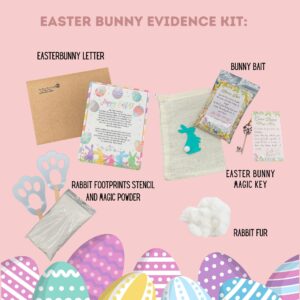 Easter Bunny Evidence Kit - Easter Bunny Magic Key, Bunny Footprints, Easter Bunny Letter, Bunny Bait, Easter Bunny Proof