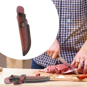 Hemoton Knives Edge Guard Cutter Safety Mask Jacket Fruit Leather Scissors Holder