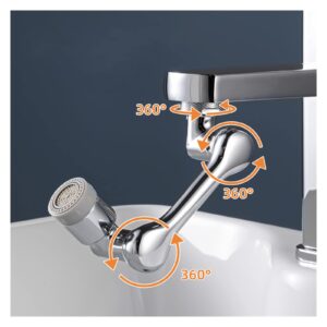 jemita multifunctional 720 rotatable faucet extender sprayer head two outlet mode splash filter movable kitchen bathroom tap