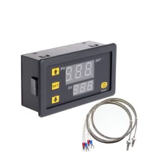 kavju w3230 mini digital temperature controller k-type thermostat 12v 24v 220v regulator heating cooling control thermoregulator (color : 12v)