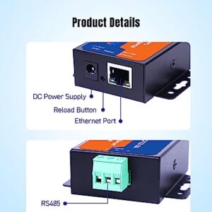 PUSR TCP232-304 RS485 to TCP/IP Converter Serial Device Server Support Modbus Gateway Built-in Webpage RS485 to Ethernet Converter