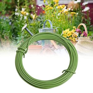 Yuehuam 32.8ft Bonsai Training Wire Large Roll Plastic Coated Flower Art Soft Iron Wire Handmade DIY Household Gardening Supplies