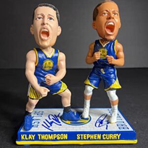 Stephen Curry & Klay Thompson 'G.S. Warriors' Signed Bobblehead Fanatics A591060 - Autographed NBA Figurines