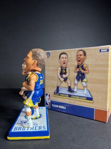 Stephen Curry & Klay Thompson 'G.S. Warriors' Signed Bobblehead Fanatics A591060 - Autographed NBA Figurines