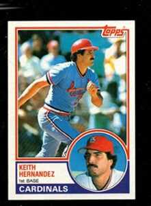 1983 topps #700 keith hernandez nmmt cardinals