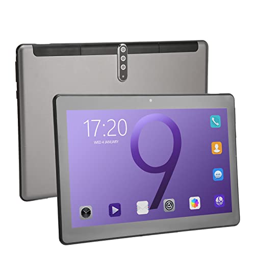 10.1 Inch Display 1080p Full HD Tablet, 4GB RAM 64GB Storage Dual Speakers and Cameras Front 5MP + Rear 13MP for Portable Entertainment 5G WiFi 8800mAh Gray