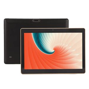 Tablet, 10.1 Inch Tablet Octa Core Black 10.1 Inch Processor CPU for Home (US Plug)