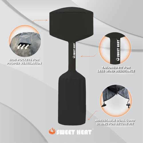 SWEET HEAT - "Everything but the Heater" Accessory Bundle - Includes Sweet Heat TRIFOLD, Sweet Heat Fitted Patio Heater Cover, and Sweet Heat Propane Tank Level Reader