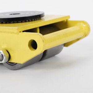 Machine Skates,6T Machinery Skate Dolly, Heavy Duty Machinery Dolly Skate Mover Roller Cargo Trolley 13200 lbs Suitable for Warehousing,Transportation and Other handling Machinery skids (Yellow)