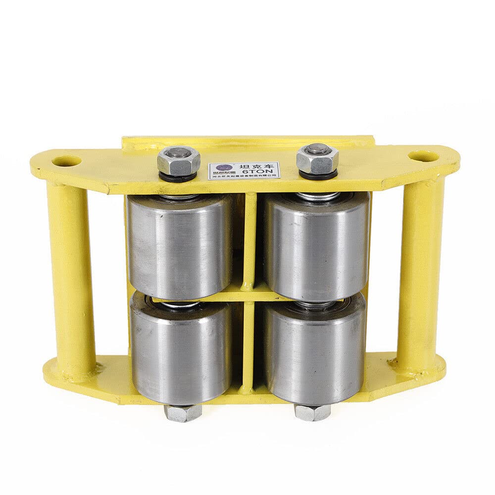 Machine Skates,6T Machinery Skate Dolly, Heavy Duty Machinery Dolly Skate Mover Roller Cargo Trolley 13200 lbs Suitable for Warehousing,Transportation and Other handling Machinery skids (Yellow)