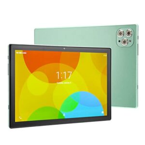 ciciglow 10.1in tablet, 6gb ram 128gb storage, 1600x2560 ips hd display, octa core cpu, 8mp+24mp camera, 5000mah, 5g wifi, gps (green)