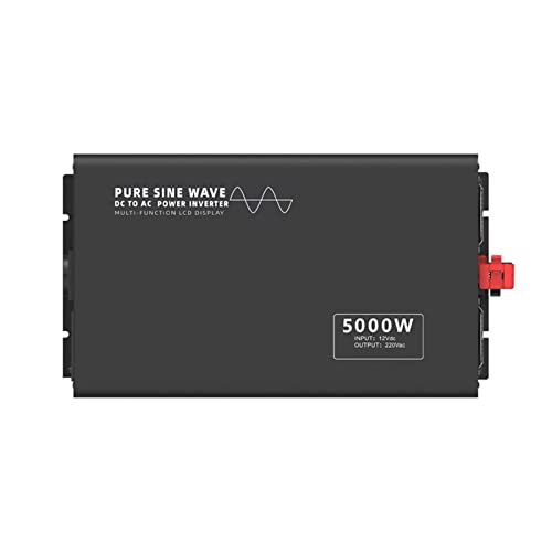 Solar inverters LCD Display 5000W 24V 48V to 220V 230V 240V 5KW DC to AC Pure Sine Wave Power Inverter ( Color : 60HZ , Size : 24V_240V )