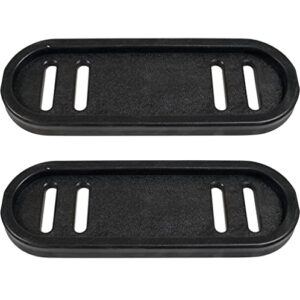 eopzol 57007 polymer skid shoe replacement for laser fits for mtd columbia craftsman huskee troy bilt 731-05984 731-05984a, width 3 1/2" x length 10" x thickness 1/2", 2-pack
