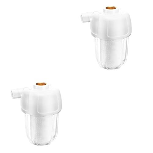 PLAFOPE 2pcs Filter Compact Washer flushable Shower Water Small Laundry Machine Small hot Water heaters Front Load Washer Plastic Heater Purifier White Water Washing Machine pp Cotton