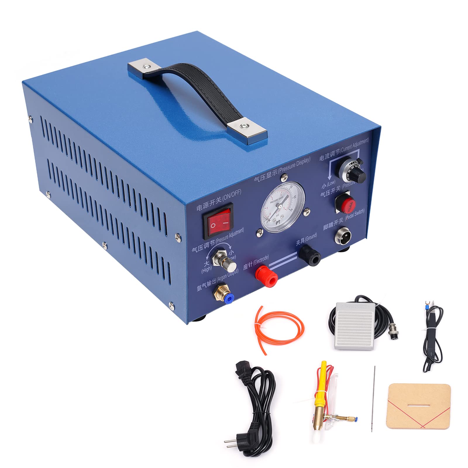 Jewelry Spot Welding Machine 0.5-80A Adjustable Pulse Sparking Spot Welder Jewelry Tool for Necklace Bracelet Jewelry JD Welding Machine 110V 800W