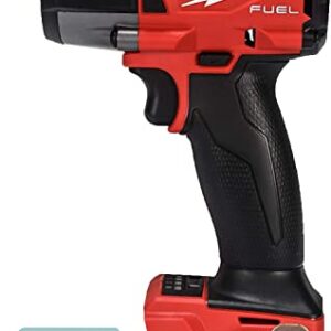 Milwaukee M18 18V Fuel 3/8'' Brushless Cordless Mid-Torque Compact Impact Wrench Bare Tool + Accessories, Black & Red