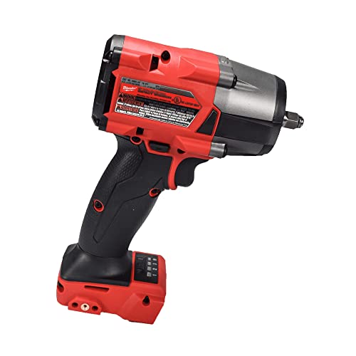 Milwaukee M18 18V Fuel 3/8'' Brushless Cordless Mid-Torque Compact Impact Wrench Bare Tool + Accessories, Black & Red