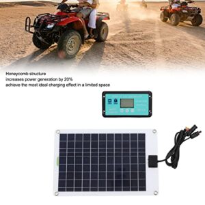 50 Watt Solar Panel Kit, 50W High Efficiency Solar Panel Charger with 100A MPPT Solar Charge Controller for RV Vehicle Trailer Marine Boat 12 Volt Battery