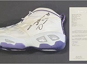 Shaquille O'Neal Signed Autographed Shoe White/Purple Reebok Size 22 JSA XX29392 - Autographed NBA Sneakers