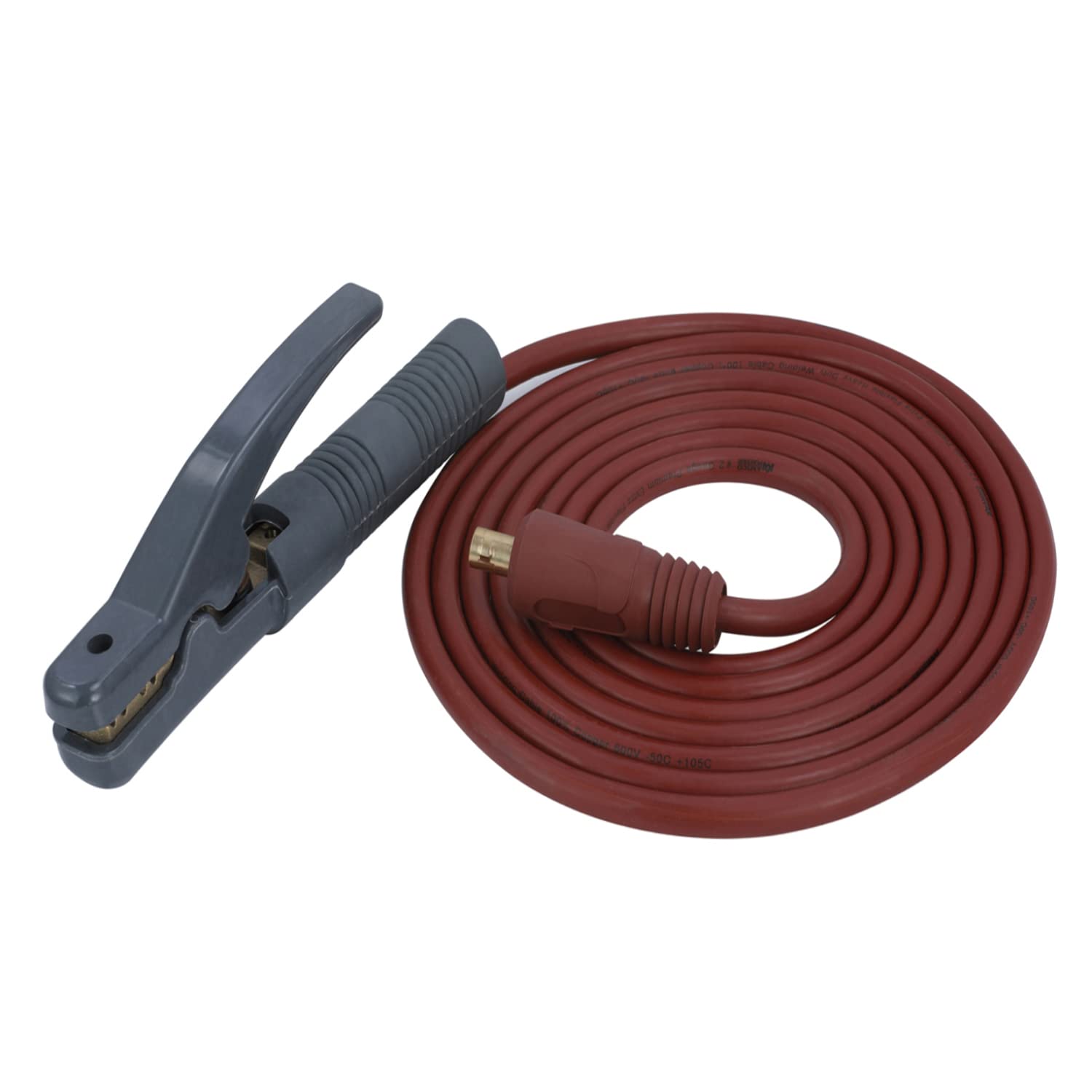 EH15500 15-Feet #2-Gauge Heavy Duty Cable, 500A Professional Electrode Holder, 35-70mm Connector Dines, All Copper Products for Heavy Industry.