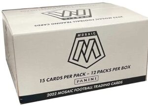 2022 panini mosaic nfl football cello box (12 pks/bx) ***boxes were not factory wrapped by panini***