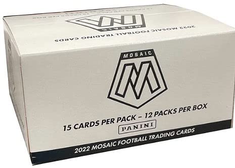 2022 Panini Mosaic NFL Football CELLO box (12 pks/bx) ***Boxes were not factory wrapped by Panini***