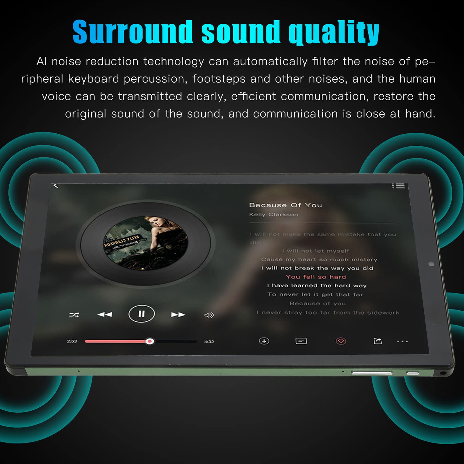 Zopsc 10.1inch Talkable Smart Tablet Android5.1 Support 2.4/5G WiFi 1+16GB 1920 * 1080 0.3+2MP MT6753 Octa Core 3000mAh 100 240V Green