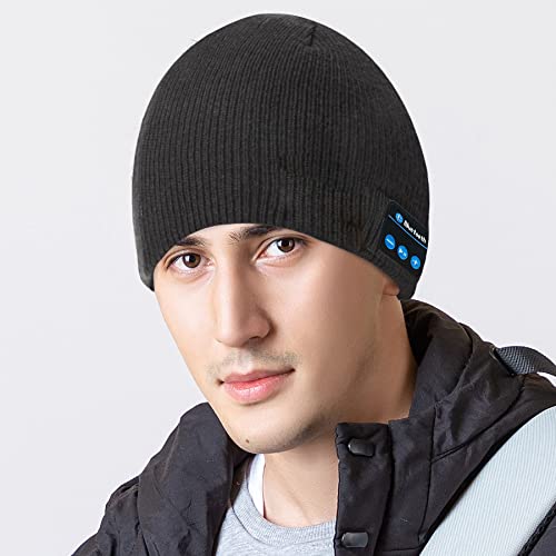 Friction Winter Stereo Bluetooth Music Call Practical And Leisure Outdoor Sports Headwear Warm Knitted Hat Sports Woolen Hat