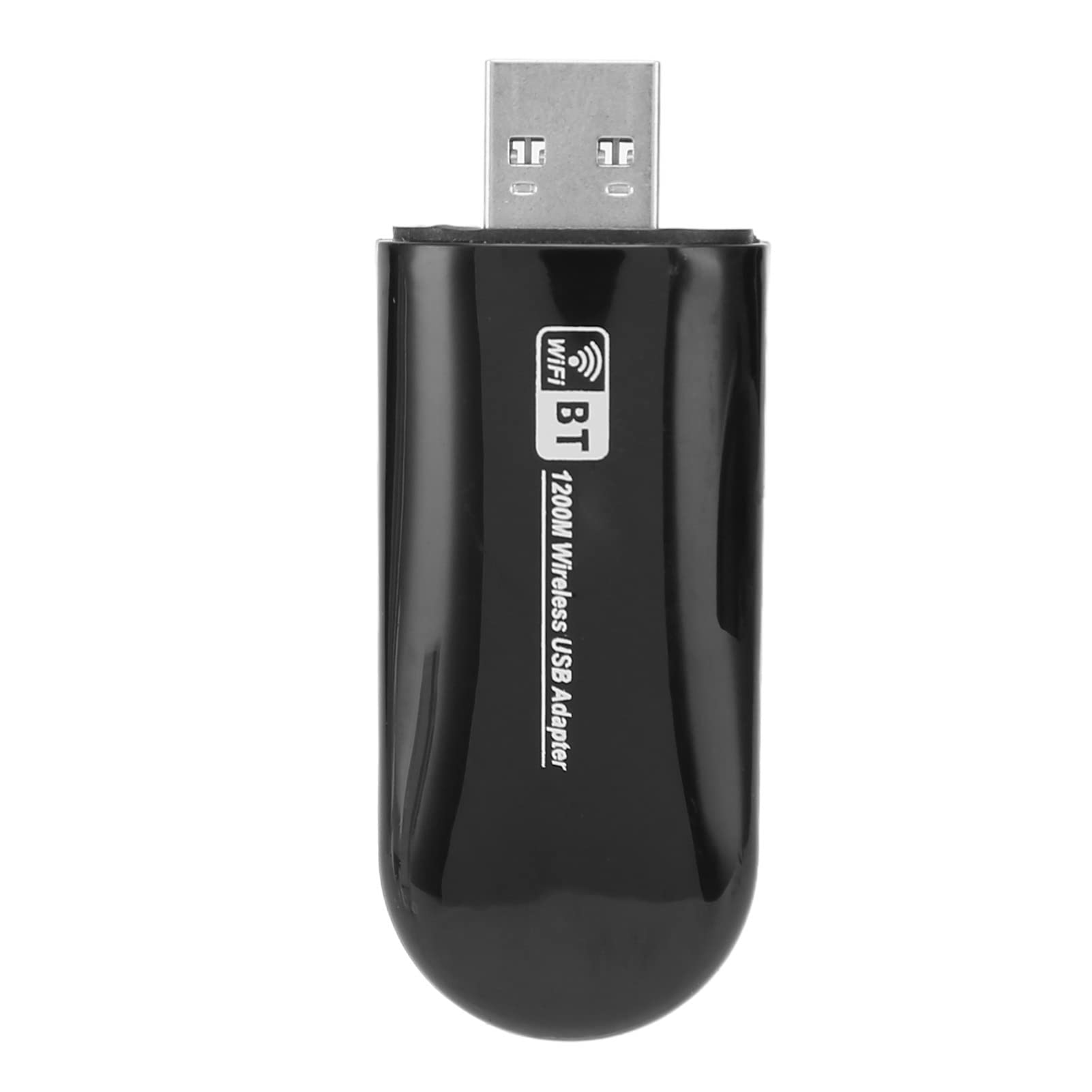 Zyyini Wireless USB WiFi Adapter, 1200Mbps Wireless Network Card for Desktop Computer, Portable Dual Band Bluetooth Receiver 2.4GHz 5GHz