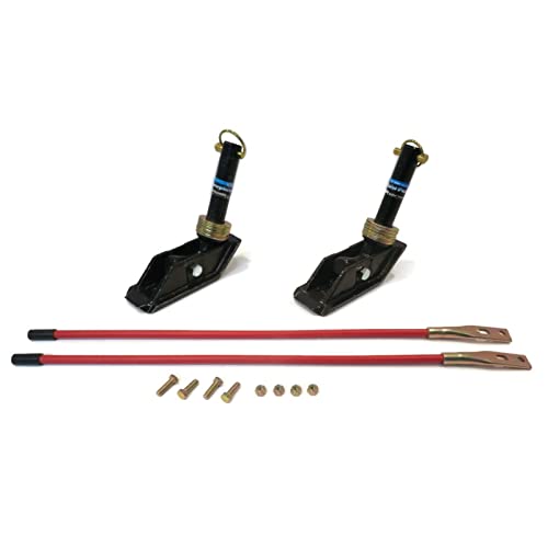 The ROP Shop | Heavy Duty Set of 2 Plow Shoes & 27" Blade Guides for Boss MSC01870, BAX00005