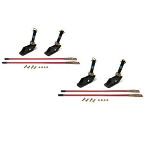 the rop shop | heavy duty (4) plow shoes & (2) blade guides for boss standard hd v/vxt/dxt