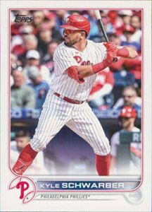 2022 topps update #us88 kyle schwarber philadelphia phillies mlb baseball trading card