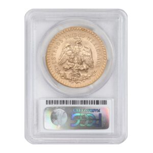 1947 MX 1.2057 Mexican Gold Peso MS-69 New Die Restrike 50 Pesos MS69 PCGS