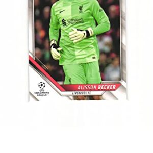 ALISSON BECKER 2021-22 Topps UEFA Champions League Soccer #180 Card Liverpool FC Brazil