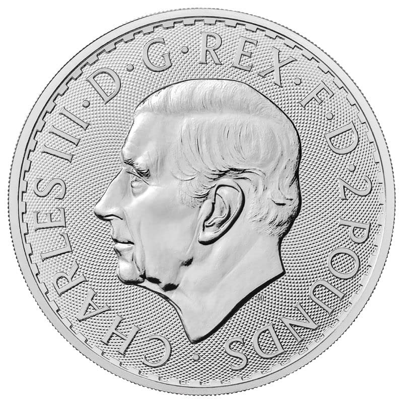 2023 UK King Charles British 1 oz Silver Britannia Pound Uncirculated