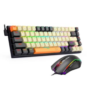 redragon k633cgo-rgb mechanical gaming keyboard and m910-k gaming mouse