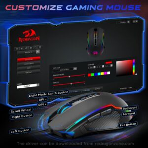 Redragon K633CGO-RGB Mechanical Gaming Keyboard and M910-K Gaming Mouse