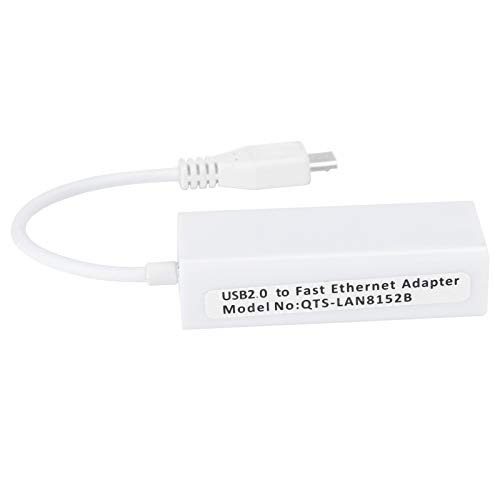 Akozon July Gift Present, Network Card Adapter Micro USB to RJ45 Ethernet Port Full Duplex Control for Raspberry Pi 1.3/W Motherboard Laptop Home Computer Office