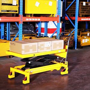 Xilin Manual Pallet Jack Truck,5500-Lbs, Capacity Pallet Truck 48" L x21 W Forks and Manual Double Scissors Trolley 770 lbs Capacity