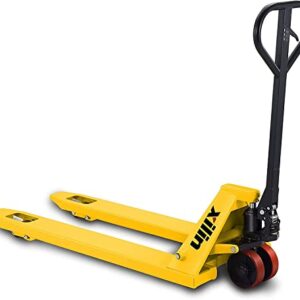 Xilin Manual Pallet Jack Truck,5500-Lbs, Capacity Pallet Truck 48" L x21 W Forks and Manual Double Scissors Trolley 770 lbs Capacity