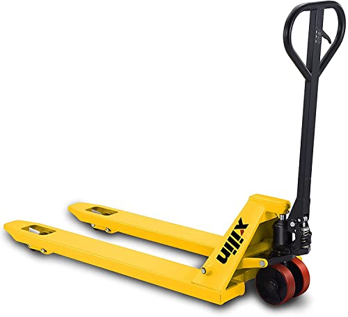 Xilin Manual Pallet Jack Truck,5500-Lbs, Capacity Pallet Truck 48" L x21 W Forks and Manual Double Scissors Trolley 770 lbs Capacity