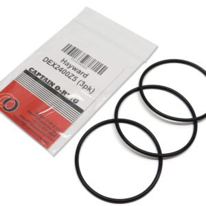 Captain O-Ring – Replacement DEX2400Z5 O-Ring for Hayward Outlet Elbow for Micro-Clear, Pro-Grid DE Filters and Swim-Clear, HCF Cartridge Filters (3 Pack)