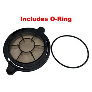 Poolzilla Replacement Pool Pump Basket Cover, Compatible with Splapool Above-Ground and In-Ground Pool Pumps, Comes with O-Ring